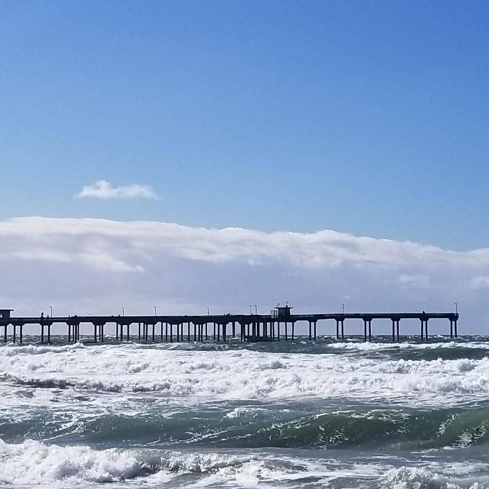 Ocean Beach Pier stretching into the ocean, San Diego 92107 โ photo 2