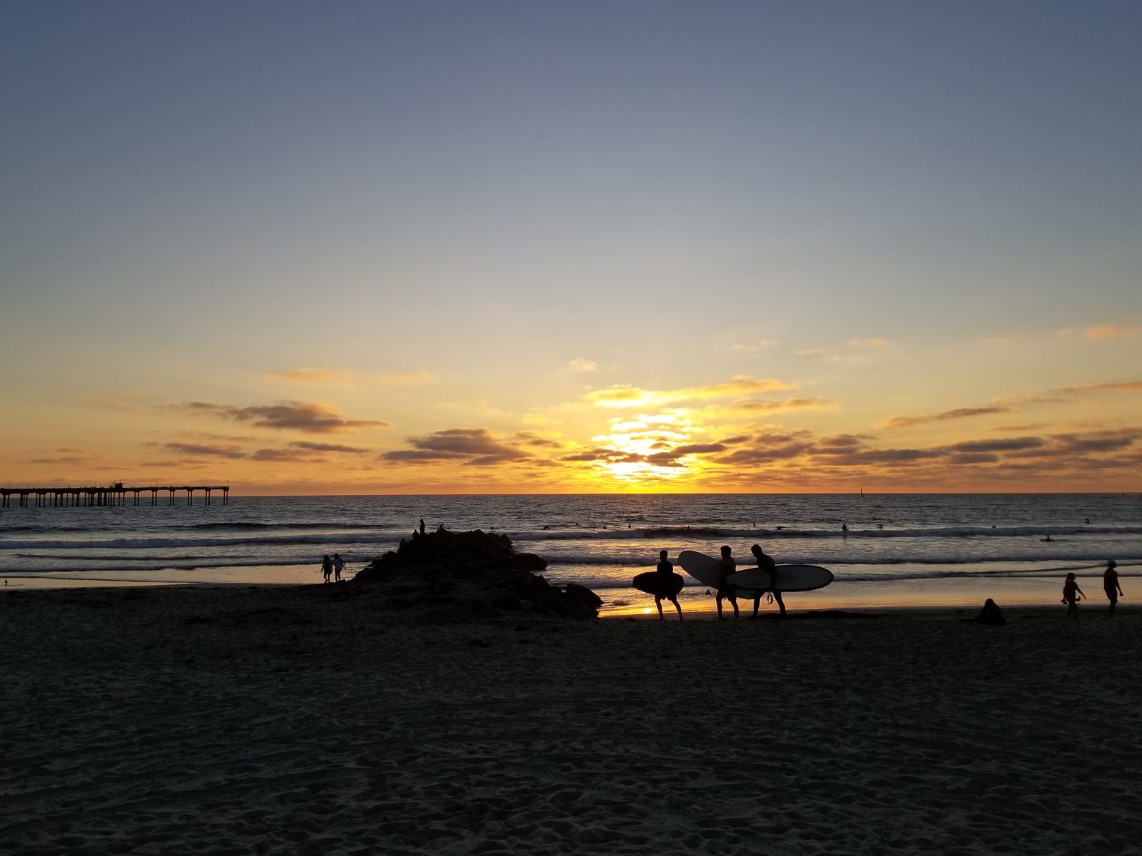 Sunset over Ocean Beach, San Diego 92107 โ photo 1