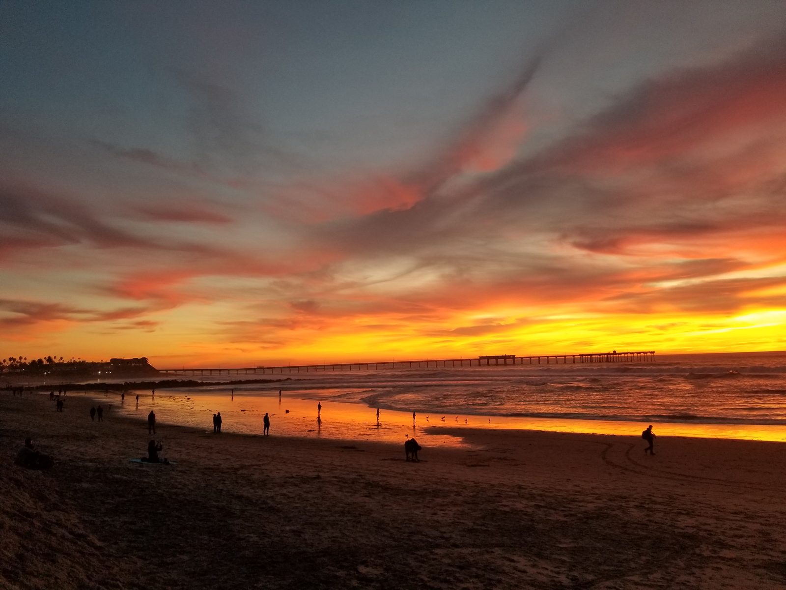 Golden-hour sky over Ocean Beach, San Diego 92107 โ photo 3