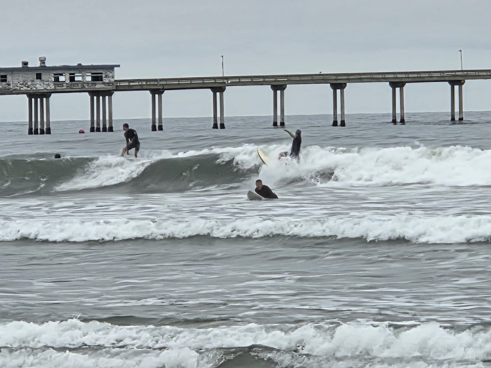 Surfers in the water at Ocean Beach, San Diego โ photo 2
